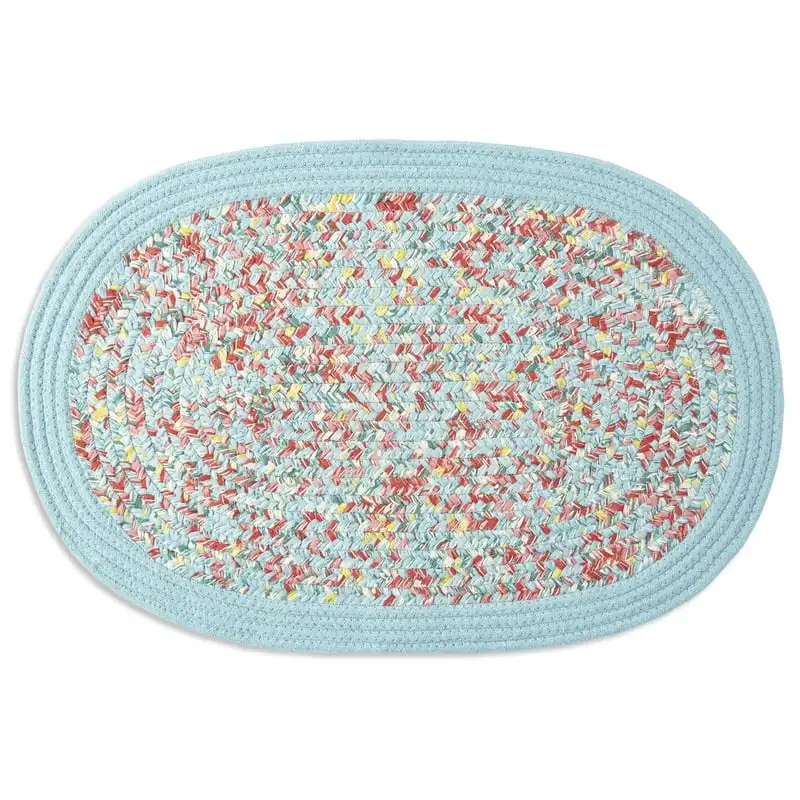 

Vintage Floral Geometric Kitchen Mat, Multi-color, 20"W x 30"L