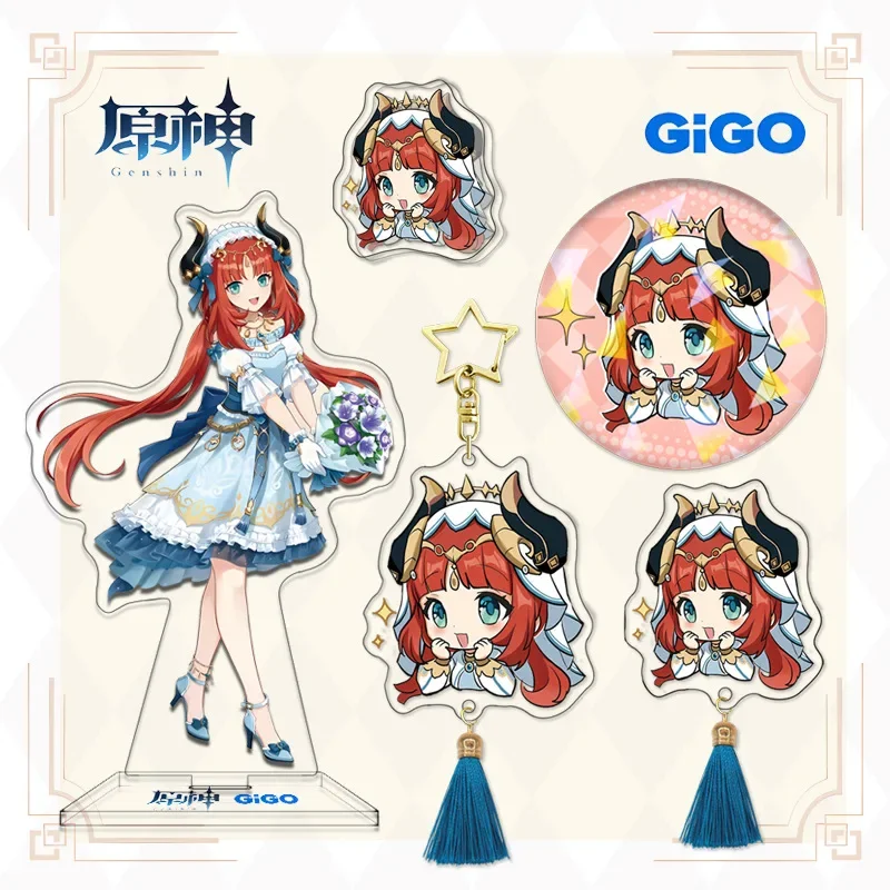 Kaveh Nilou аниме брелок Yuanshen Collabo акриловая подставка Q версия значок сумка подвесной