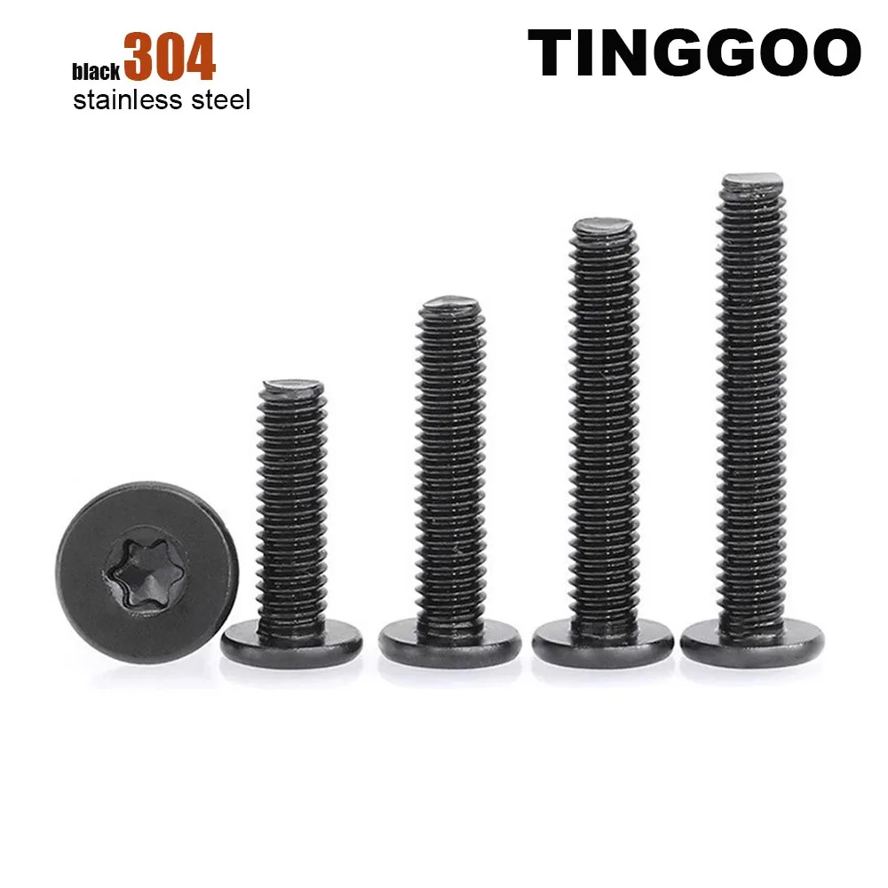 

5/50 шт. CM M2 M2.5 M3 M4 M5 M6 черный 304 A2-70 ультратонкий шестислойный винт из нержавеющей стали с супер плоской пластиной и звездообразной головкой, цифровой болт