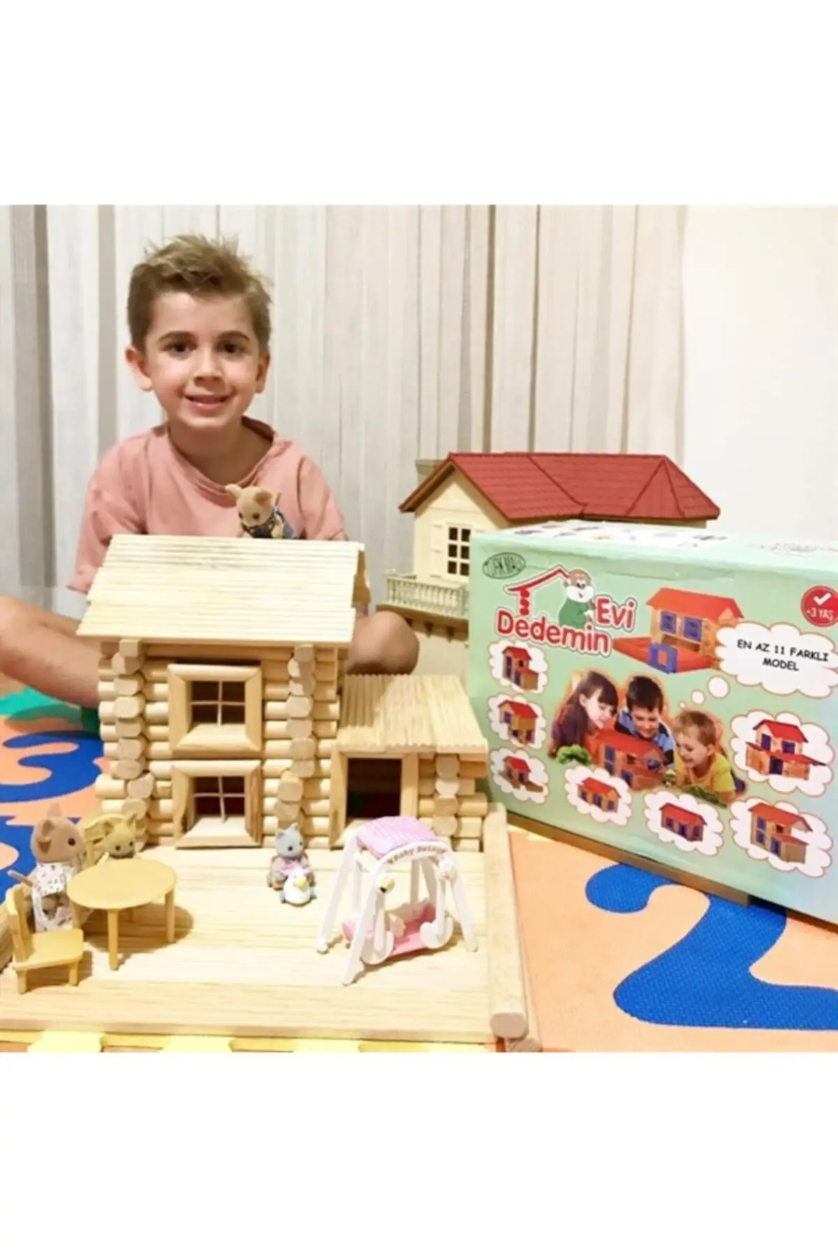 92 шт. 100% натуральный деревянный пазл-конструктор для детей | Игрушки и хобби