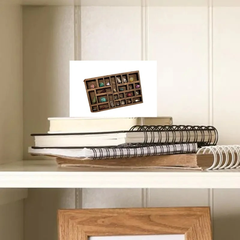 FBIL-1:12 Миниатюрная полка для безделушек хрустальная Кукольный домик Миниатюрный