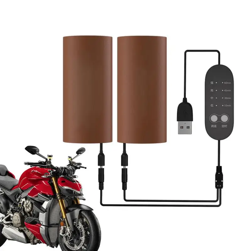 

USB Heated Grips Bike Heater Cover Electric Heating Handlebar Warmer USB Heated Grip For Bike Motorbike Mountain Bike