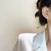 ins wind 925 silver needle opal set earrings ladies temperament earrings all match ear jewelry korean fashion wholesale