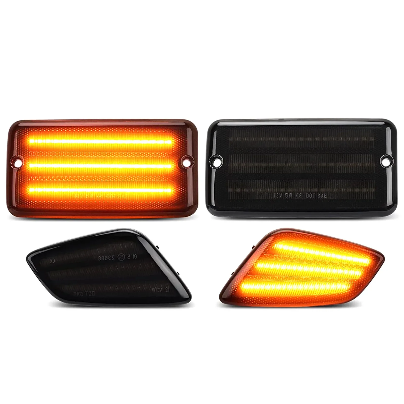 

4 шт., автомобильные поворотники для Jeep Wrangler TJ 1997-2006