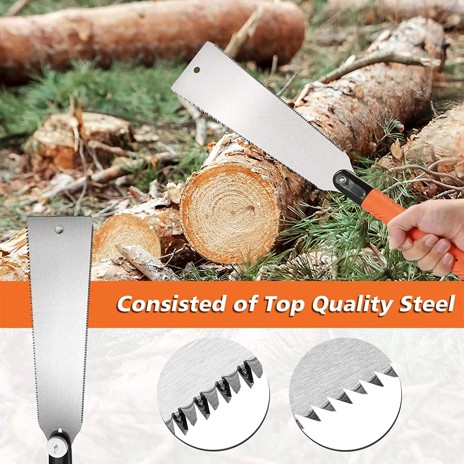 Ручная пила, японская пила Ryoba с двойной кромкой, Тяговая пила, сменная пила, гибкая ручная пила для фотографий Ручная пила, японская пила Ryoba с двойной кромкой, Тяговая пила, сменная пила, гибкая ручная пила для фотографий