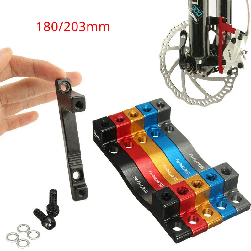 

MTB Disc Brake Caliper 180/203mm Front/Rear Moutain Bicycle Disc Brake Rotor Aluminium Adaptor Cycling Accessorie PM-PM