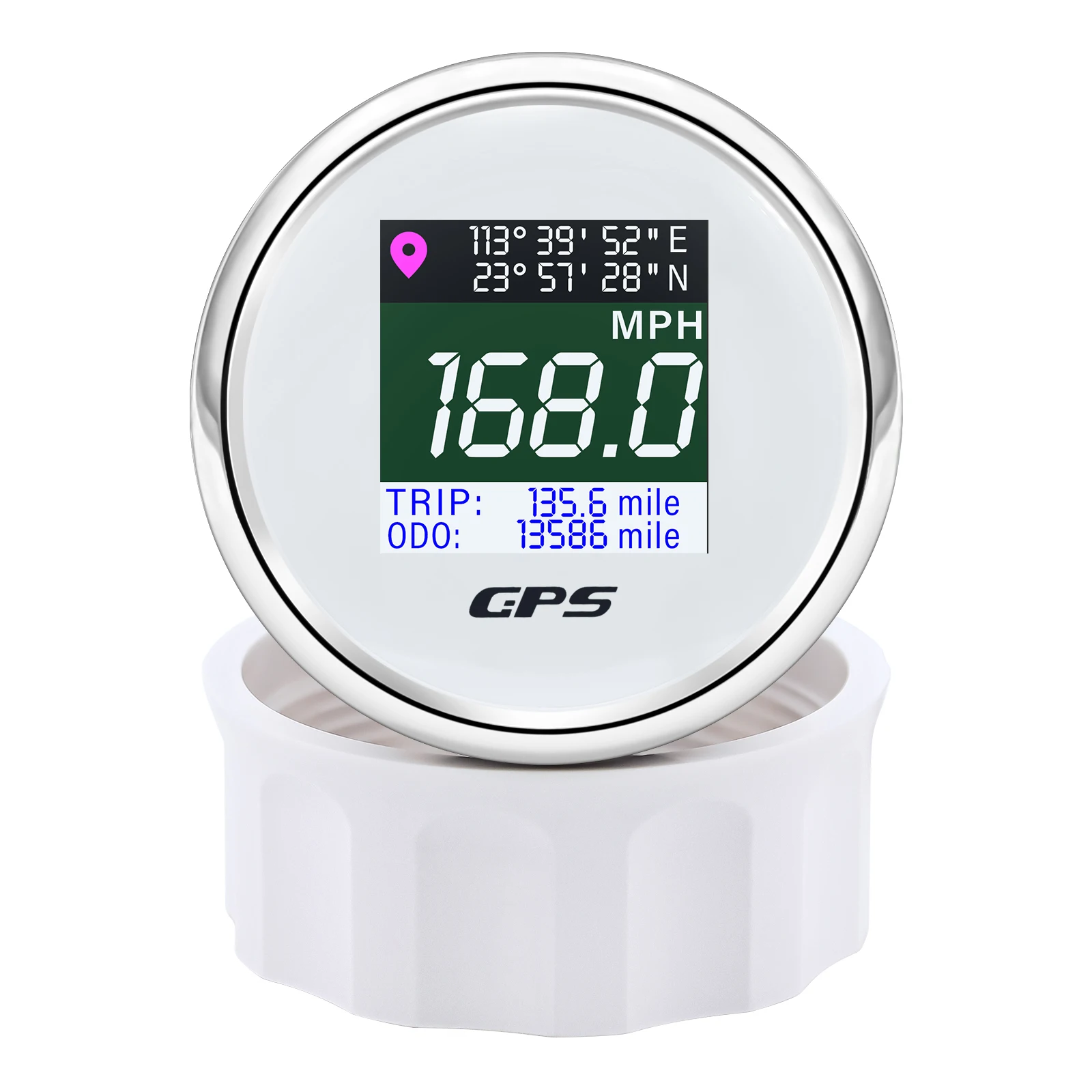 

Водонепроницаемый 52 мм GPS-спидометр с GPS-антенной, цифровой TFT-экран, ЖК-дисплей, одометр скорости для лодки, автомобиля, двигателя