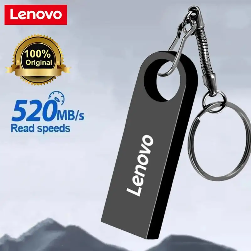Lenovo USB3.0 флэш-накопитель высокоскоростной 2 ТБ 1 USB-накопитель 512 ГБ металлический