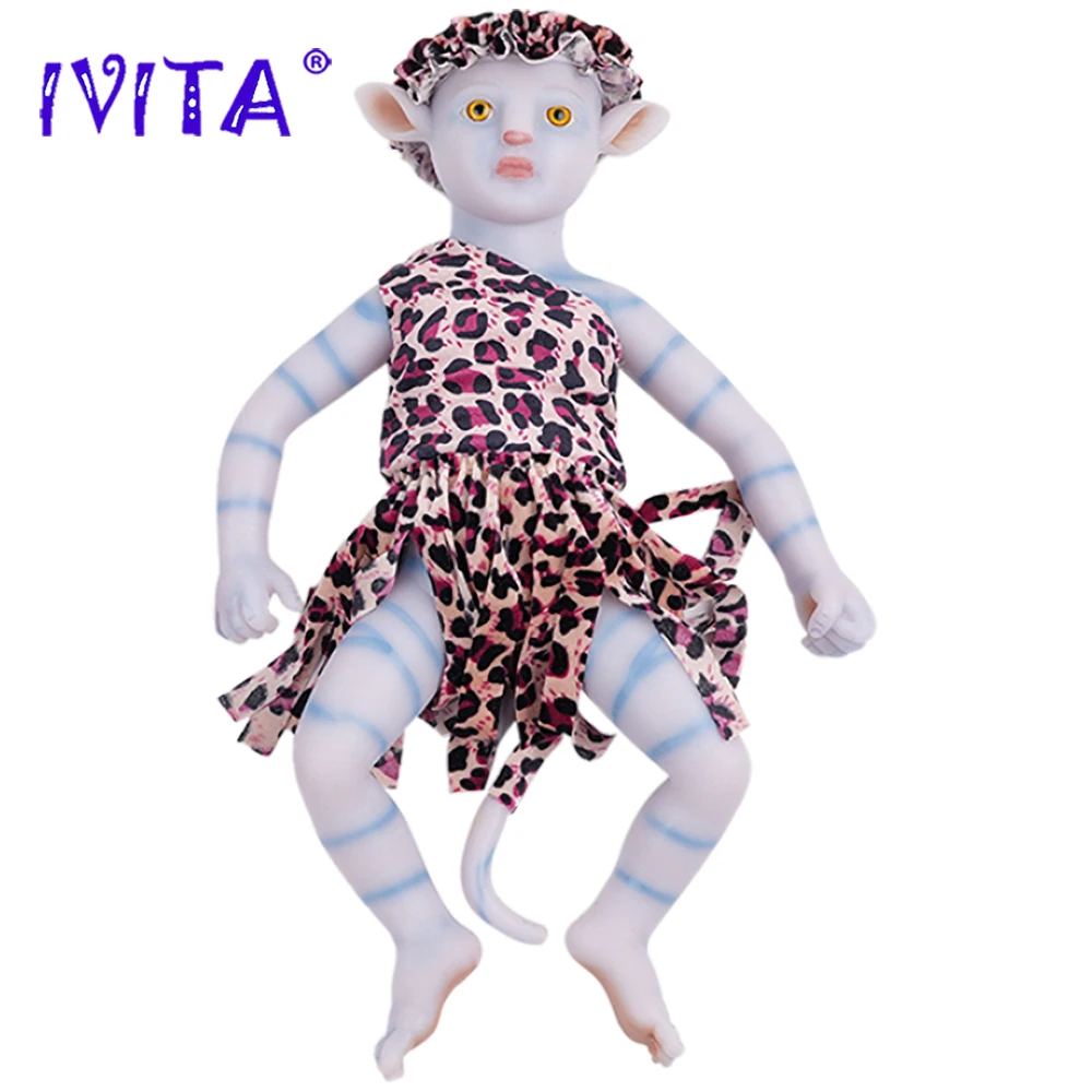 

IVITA WG1810 16.53inch 1787g Full Body Silicone Reborn Baby Dolls Lifelike Girl Baby Realistic Bebe Toys for Christmas Kids Doll