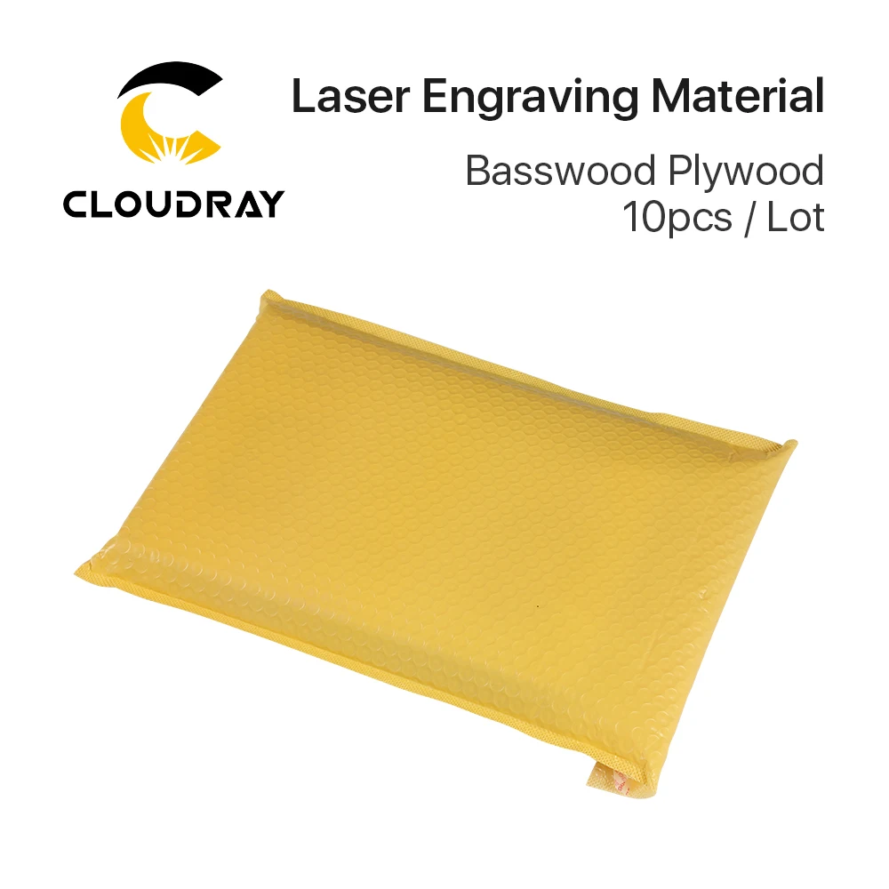 Cloudray 10pcs Basswood Playwood 21*29cm Laser Engraving Material Wooden Plate for DIY Machine Design Co2 Marking - купить по