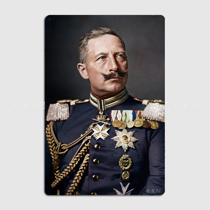 

Металлический плакат Kaiser Wilhelm Ii 1908