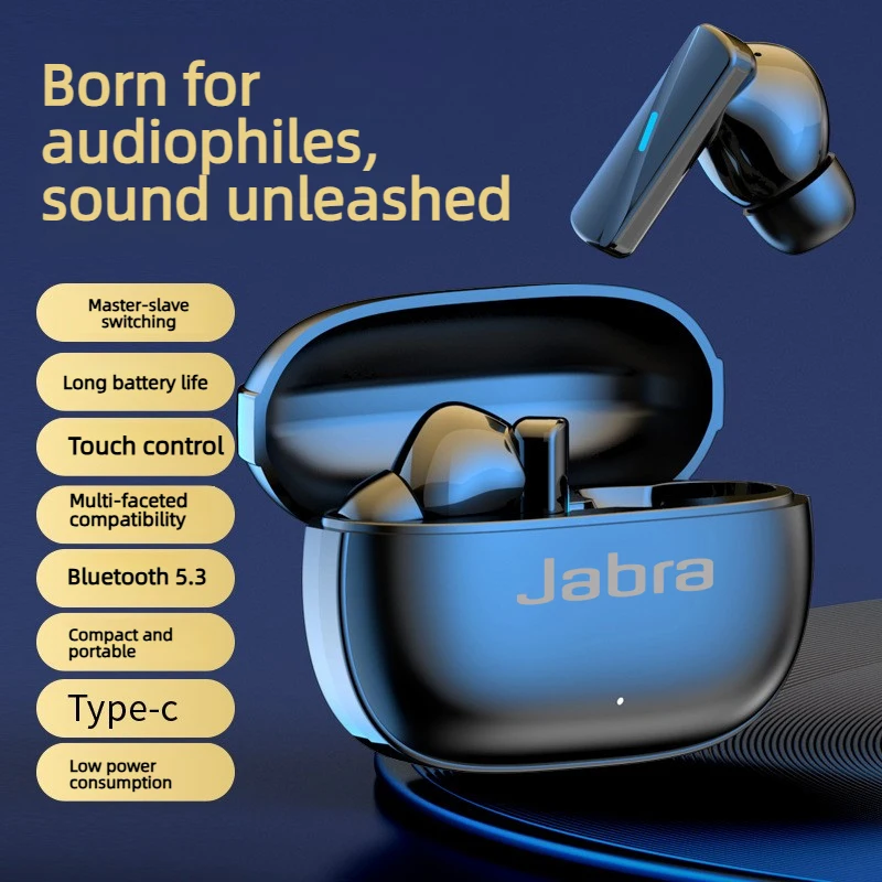 Фото Оригинальные беспроводные Bluetooth-наушники Jabra Mate50 TWS, спортивные наушники HiFI, стерео, водонепроницаемые, с микрофоном №3