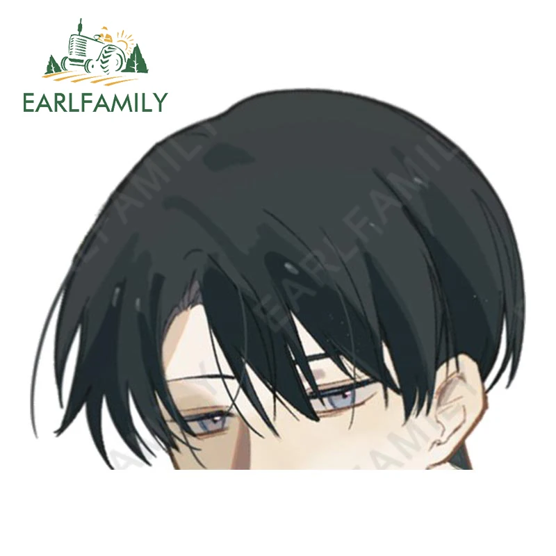 

EARLFAMILY 13cm x 10cm for Attack On Titan Peeker Car Stickers Waterproof Fashionable Decals Scratch-Proof Creative Car Goods