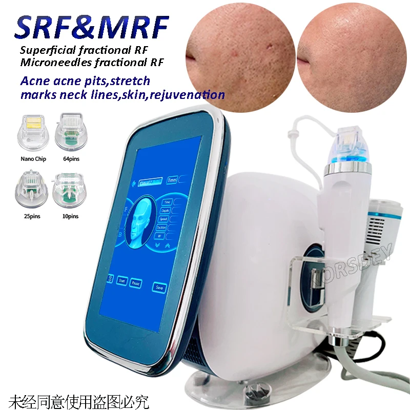 Free LOGO RF Microneedle Repair Acne/ Stretch Marks/Scars Shrink Pores Wrinkle Removal Skin Tightening Multifunctional Machine