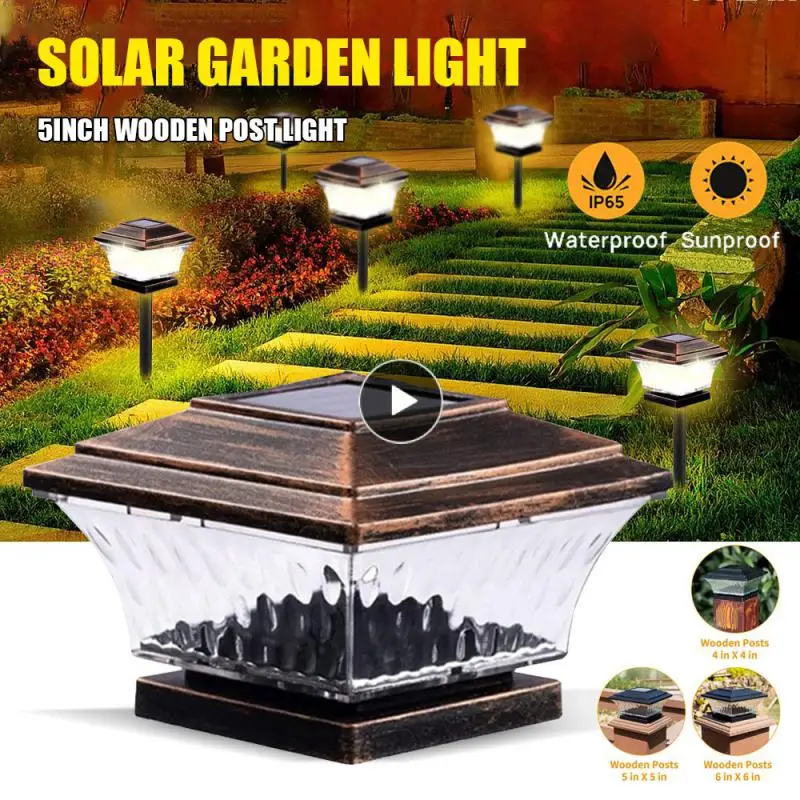 

Warm Solar Column Light Environmental Protection Cost-effective Led Lighting Lamps Home-appliance Street Garden Porch Lamp Light