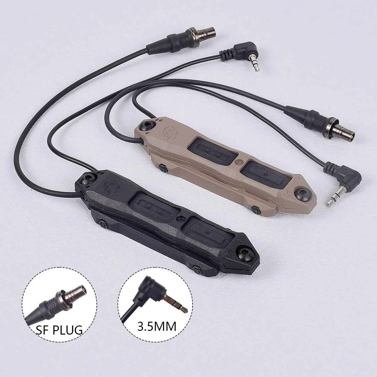 

Tactical Pressure Switch Button Remote Dual Function Tail For PEQ-15 DBAL-A2 M300 M600 Flashlight Airsoft Weapon Scout Light