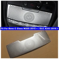 front reading lights covers fit for benz c class w205 glc x253 2015 2021 lamps decorative frame trim car interior accessories