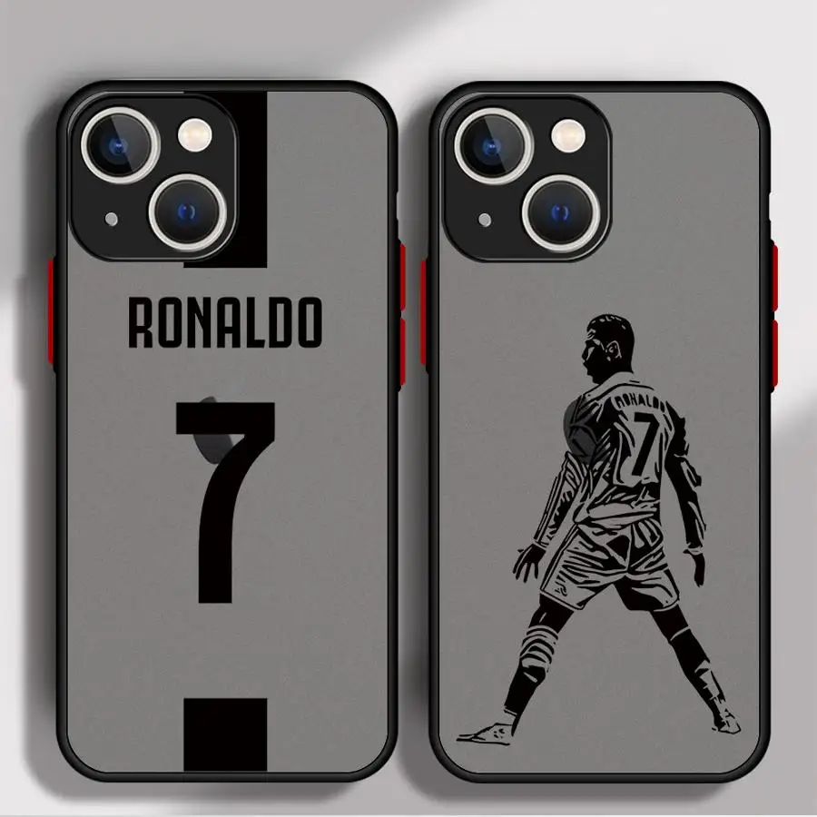 Mr Football CR7-Ronaldo для iPhone 11 12 14 16 15 Pro Max SE 13 Mini 7 8 XR XS 15Pro MAX Plus Мягкий чехол телефона
