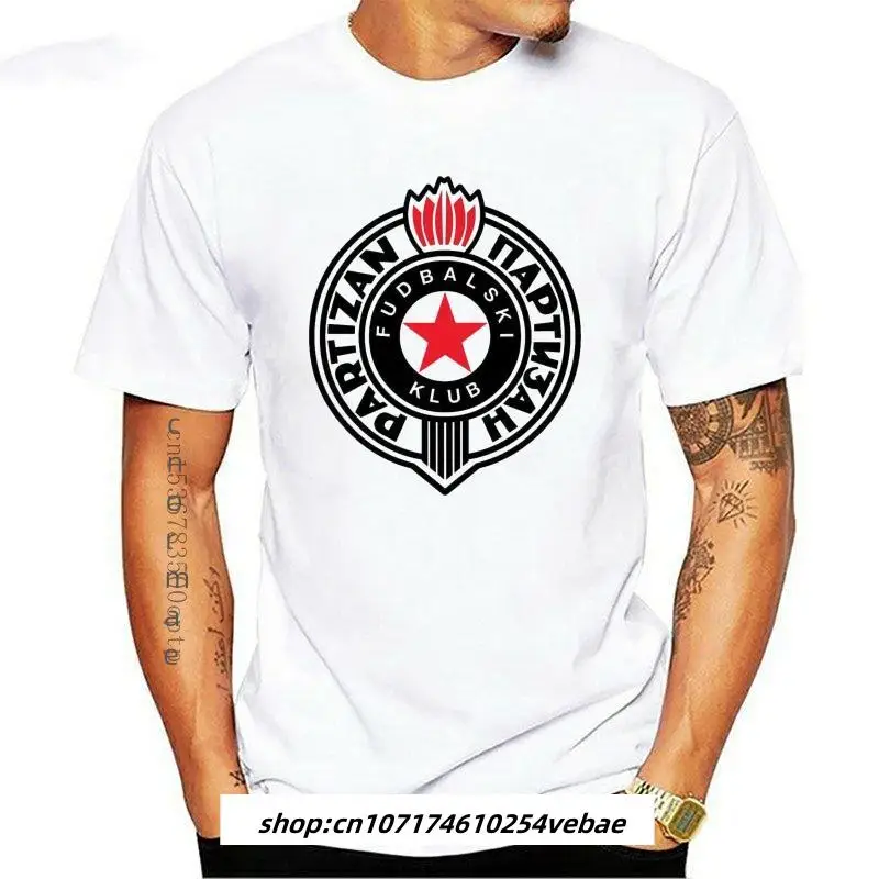 

Man Clothing Partizan Belgrad T Shirt Short Sleeve Round Collar Animes T Shirts Fashion