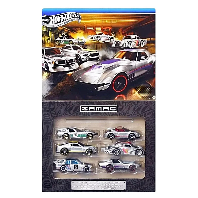 Фото Набор из 6 машинок Hot Wheels ZAMAC: Toyota, Porsche, Ford, VW, BMW. Новинка в наличии. Декоративный подарок для коллекционеров. Модели автомобилей 1/64. №4
