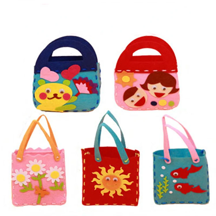 

Fabric bag nonwoven DIY manual bag nonwoven material bag manual DIY children's art class