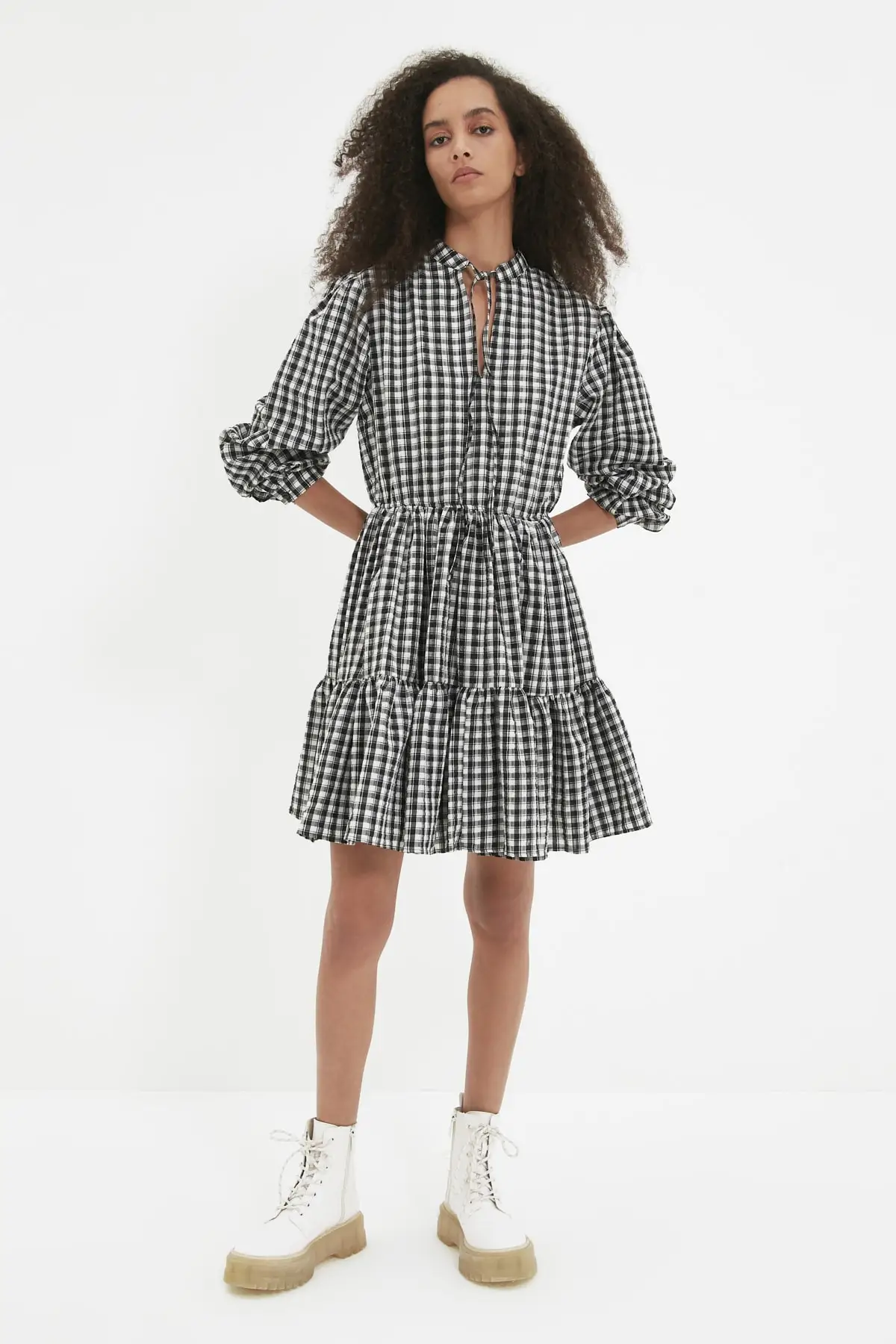 

Trendyol Tall Plaids Dress TWOAW22EL1037