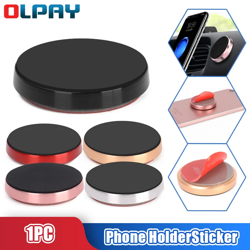

Car Bracket Magnetic Car Phone Holder Metal Sticker Mobile Magnetic Universal Car Mount Holder Interior Accessories