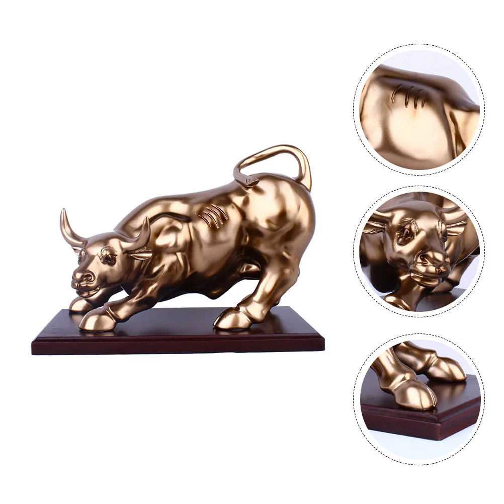 

Creative Cattle Decor Chic Cattle Adornment Desktop Ox Ornament for Home