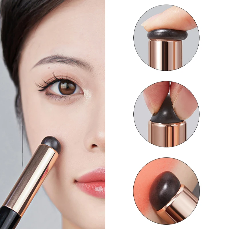 

Silicone Angled Concealer Brush Like Fingertips Q Soft New Portable Round Head Silicone Brushes Lipstick Brush Makeup Cosmetics