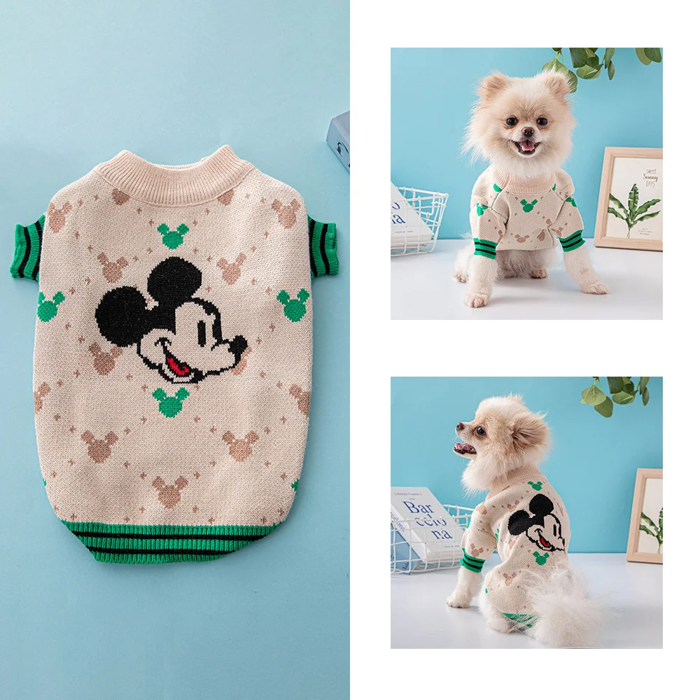 

Tide Brand Dog Sweater Winter Christmas Luxury Warm Disney High Elastic Thickened Comfortable Small and Medium Dog Supplies