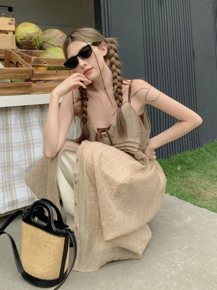 Женское кружевное платье в стиле пэчворк свободное однобортное плиссированное