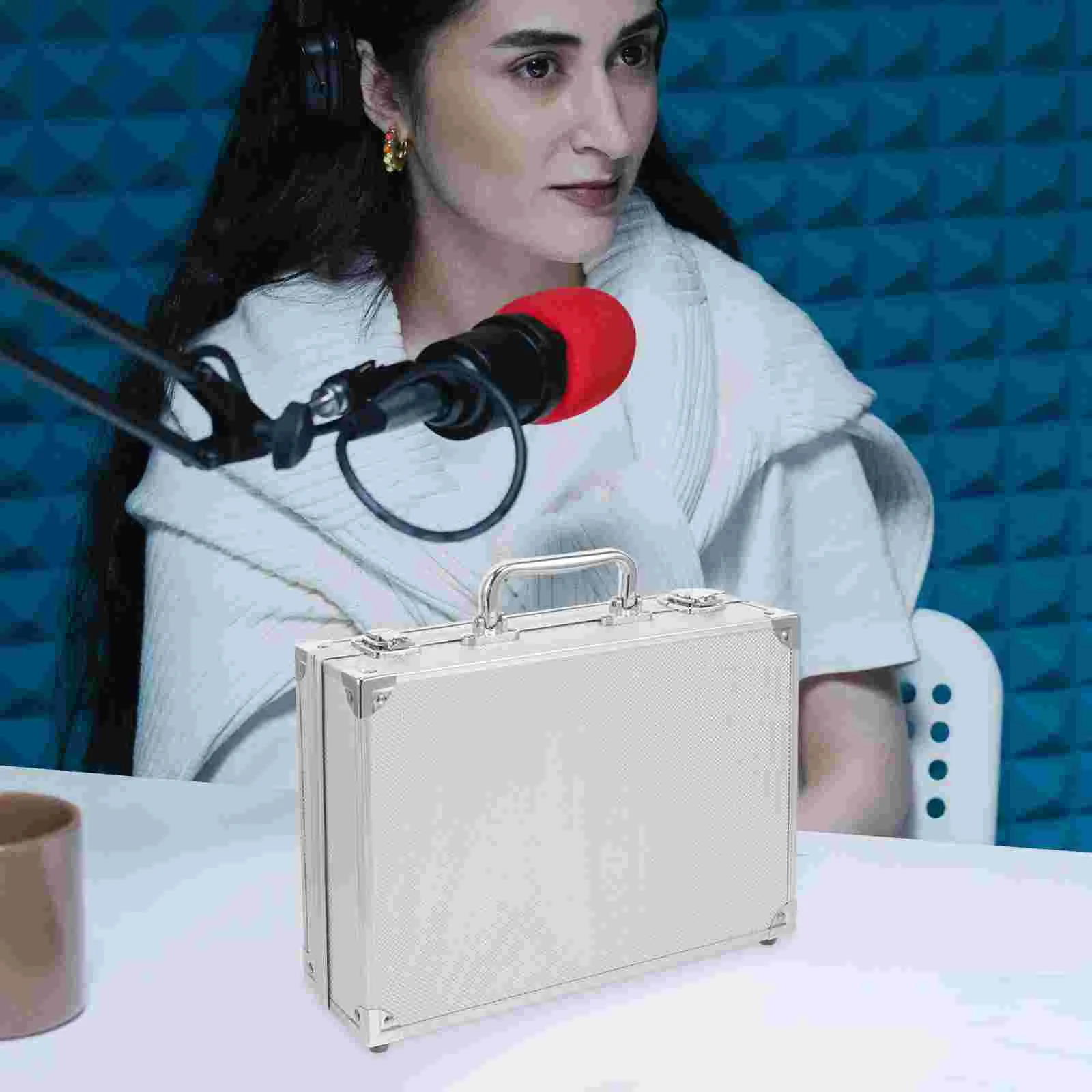 Ящик для инструментов звуковой карты алюминиевый чехол переноски металлический