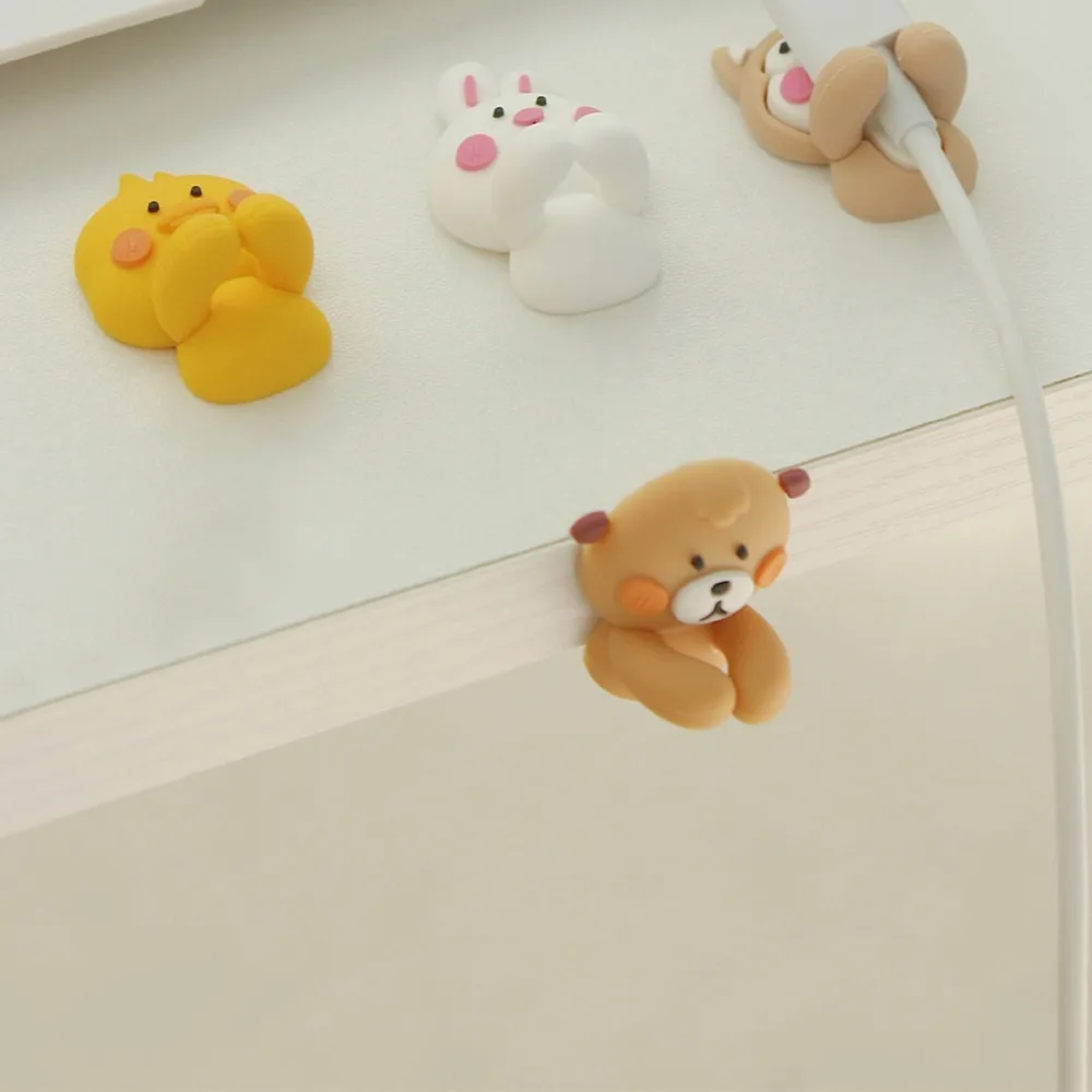 Силиконовый многоцветный держатель кабеля