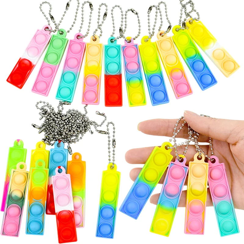 10 шт. игрушки-непоседы поп-брелок в форме динозавра сенсорные игрушки для снятия