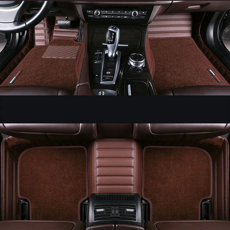 

Высококачественный индивидуальный однослойный и двухслойный съемный полосатый Стильный автомобильный напольный коврик для FORD Fusion Mondeo Taurus Mustang