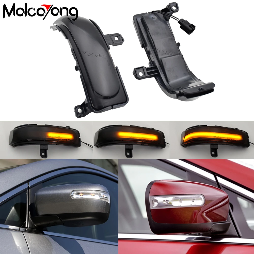 

1pair LED Dynamic Turn Signal Lamp For Mazda CX-7 CX7 2008-2014 For Mazda 8 MPV 2011-2015 Sequential Side Mirror Indicator Light