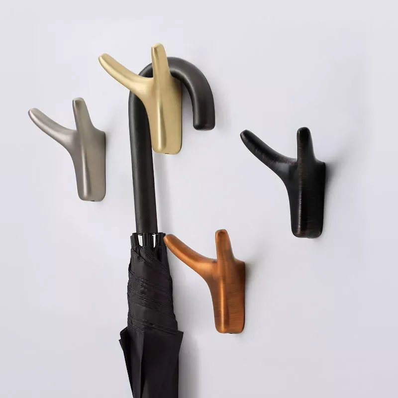 2022 Kitchen Keys Coat Robe Towel Hook Hanger Zinc Black Small Hook Bathroom Hardware