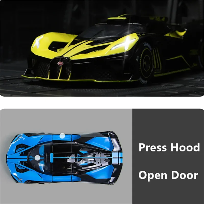 Модель спортивного автомобиля Bugatti Bolide из сплава 1:24