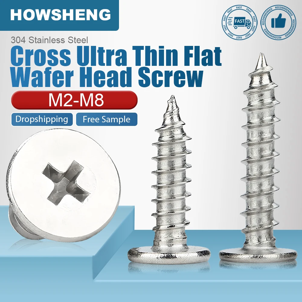 

Крестообразные саморезы Howsheng из нержавеющей стали M2-M8