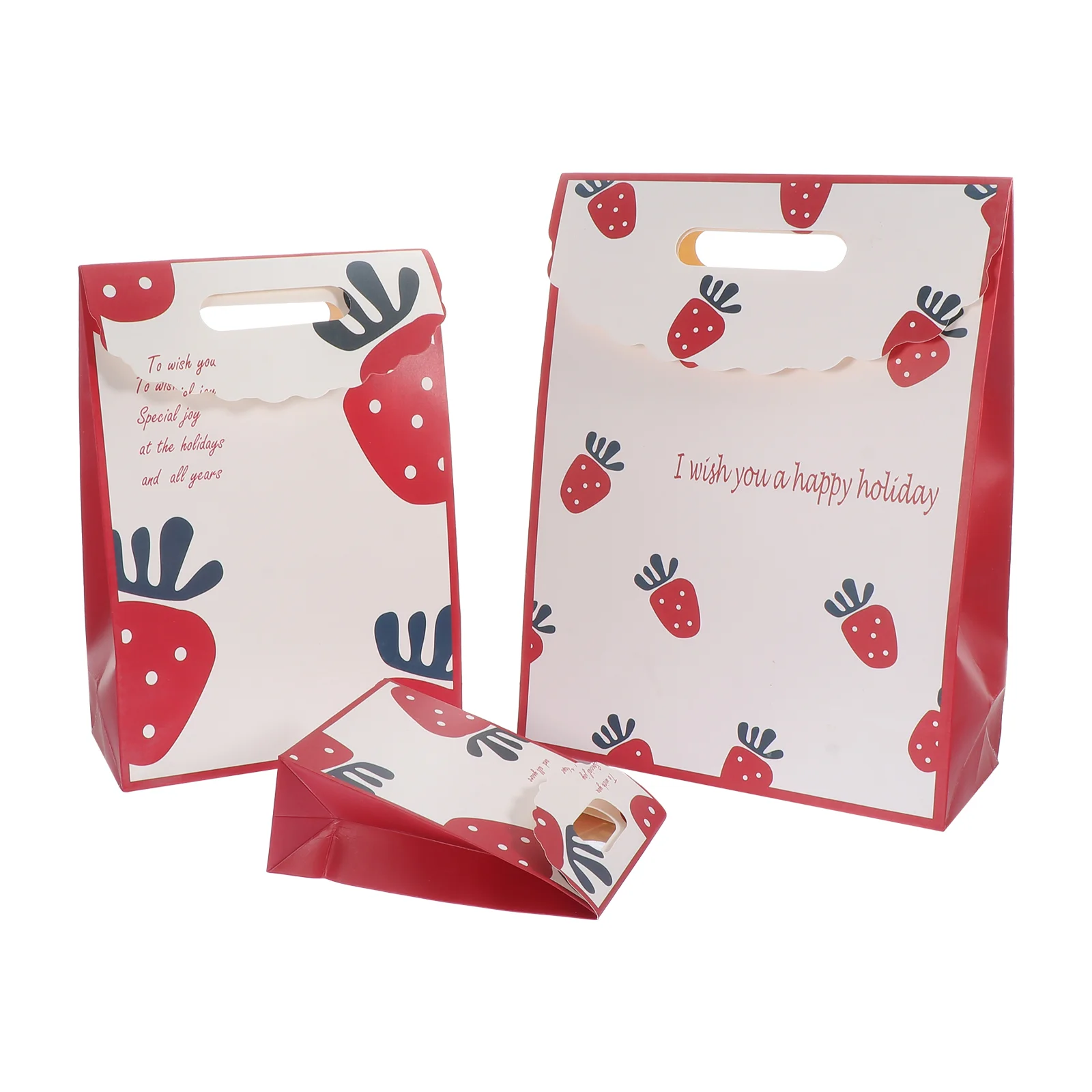 

6Pcs Gift Bag Candy Pouches Wrapping Bags Valentine's Day Paper Bags for Festival Packaging Candy Gift