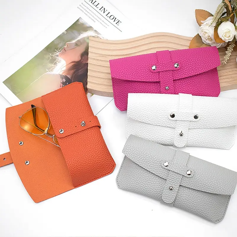 

1Pcs Glasses Case Women Leather Soft Glasses Bag Fashion Portable Sunglasses Box Bag Accessories Eyeglasses Case Sunglasses Box