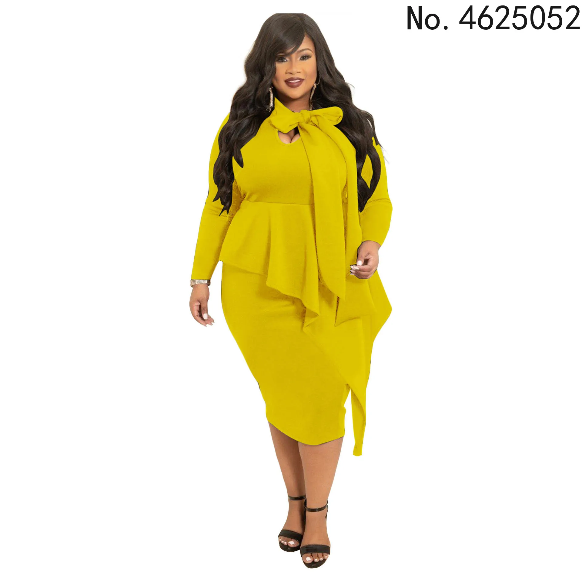 

Женское платье с длинным рукавом, размеры XL, 2XL, 3XL, 4XL, 5XL
