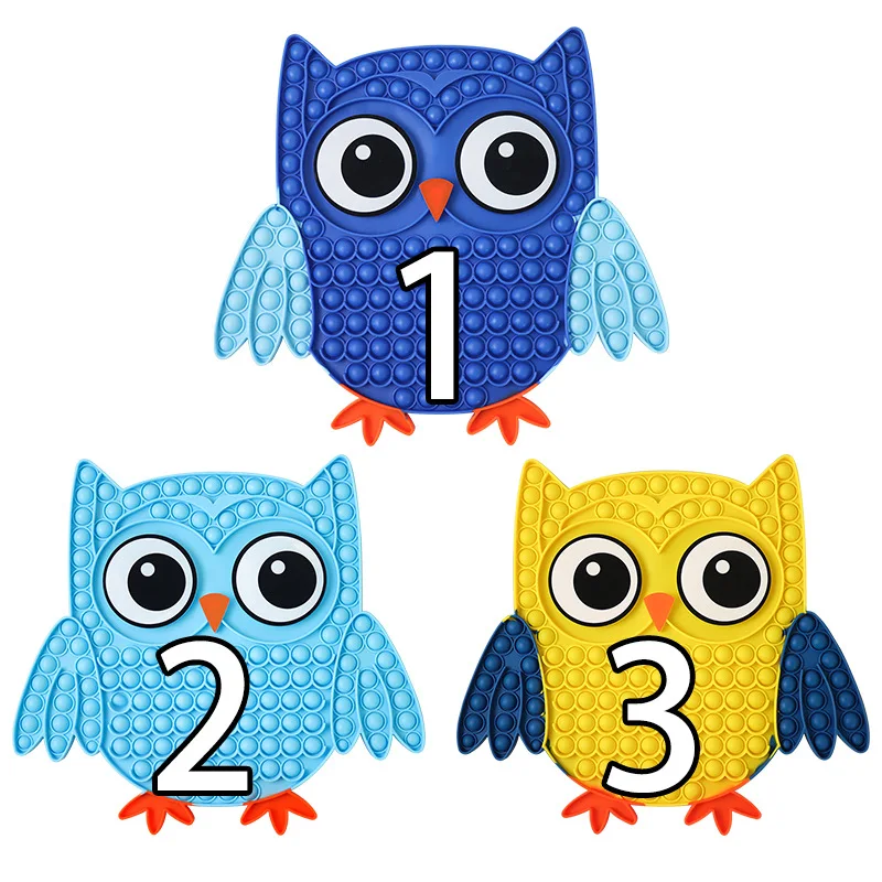

Cute Cartoon Owl Pop Fidget Squishy Reliver Stress Toys Push Bubble Antistress Adult Kids Toys Play Games Simple Dimple Toy