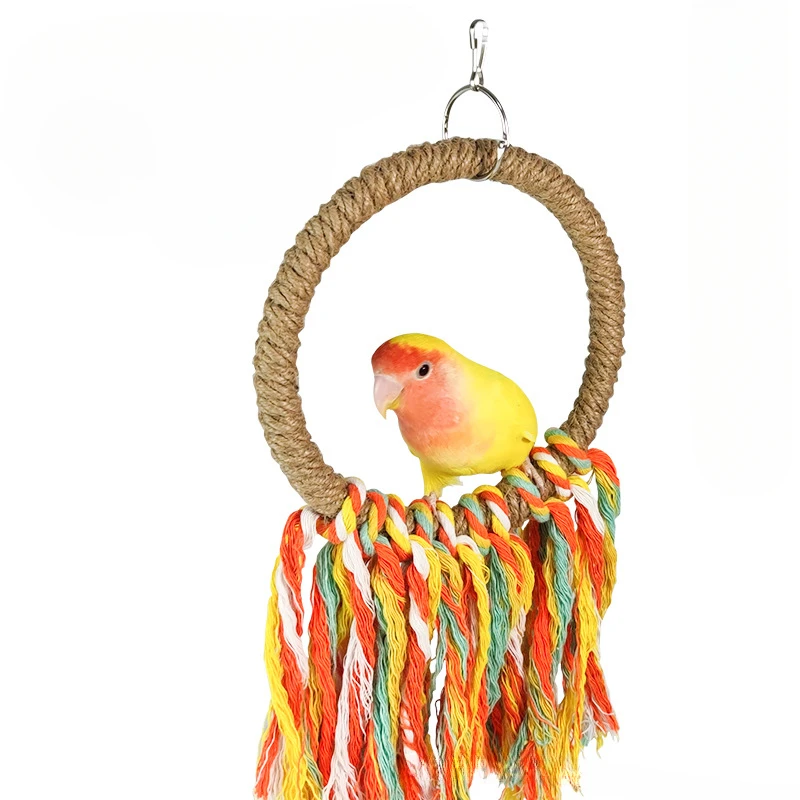 Животные Птица Попугай искусственное кольцо искусственная окунь подвесная