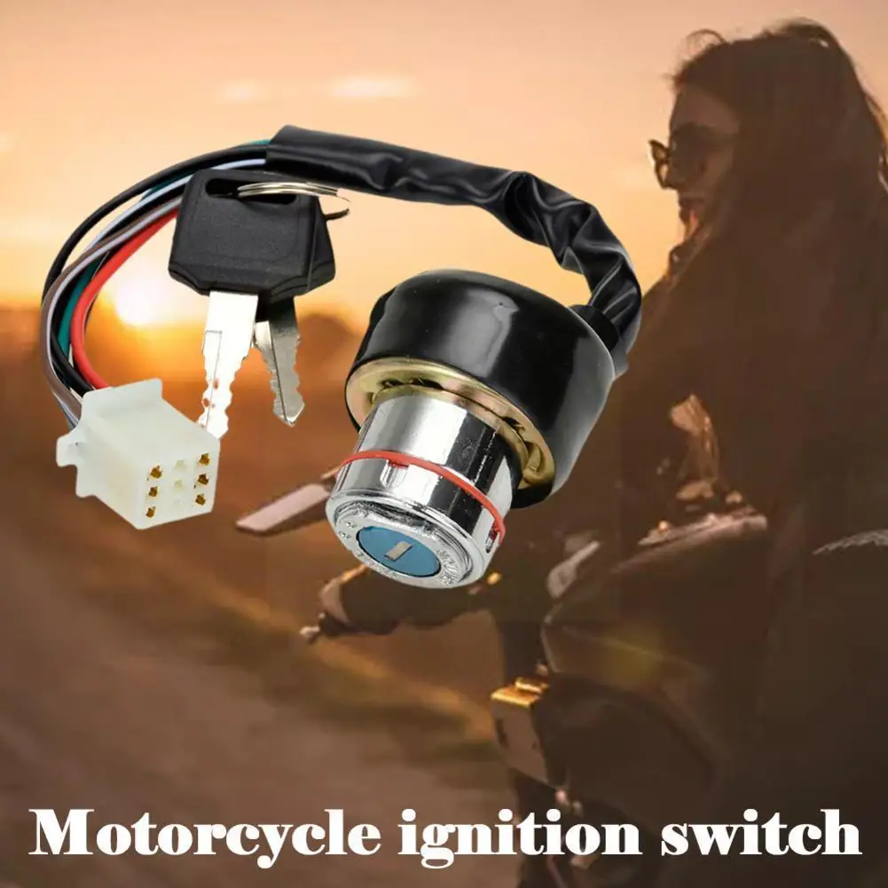

Ignition Switch 6 Wire W/ 2 S For Car Motorcycle Atv Quad Go Kart I4s4