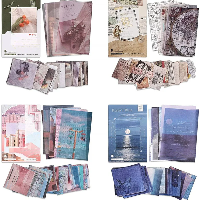 

220 Sheets Washi Paper Stickers Set Beautiful Scenery Flower Journal Stickers Decorative DIY Stickers For Scrapbooking