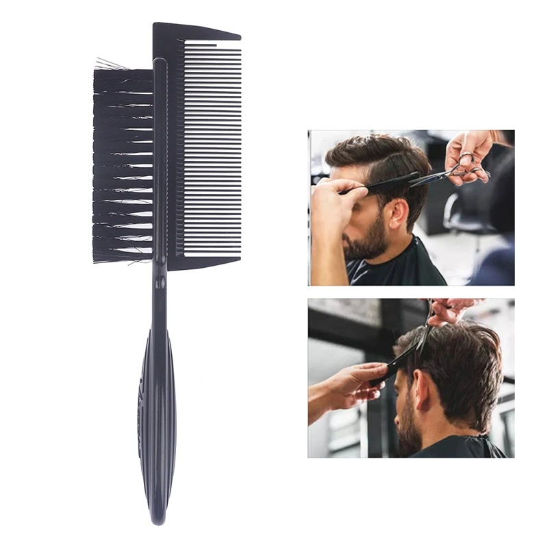 

Double-Side Edge Control Hair Comb Eyebrow Brush Face Care Hairdressing Brush Makeup Tool Styling Barber Brush Haircut