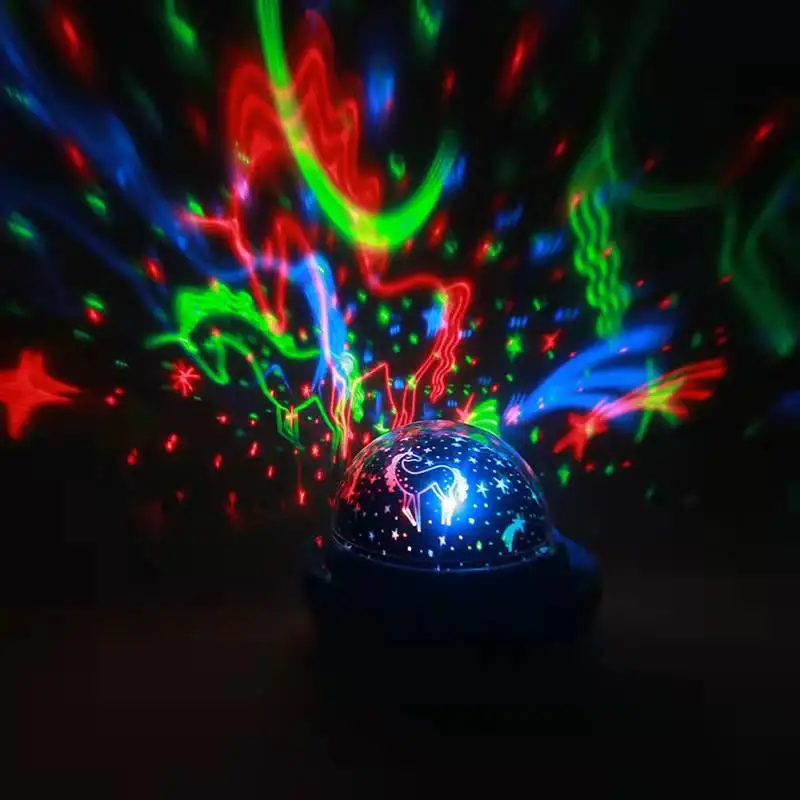 

Романтическая Звездная лампа-проектор Звездное небо Галактический проектор светодиодный ночник USB вращающаяся звезда Клубничная лампа де...