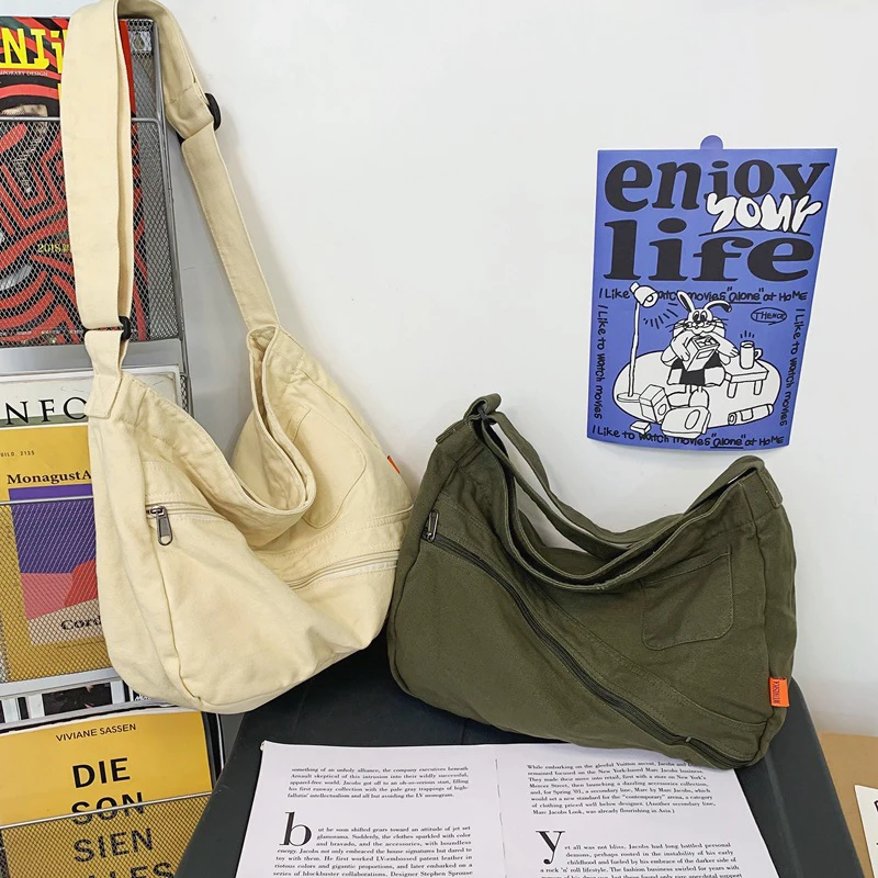 High Quality Unisex Street Trend Crossbody Bag Large Capacity Personalit Messenger Bag Casual Tooling Style Bag INS Shoulder Bag