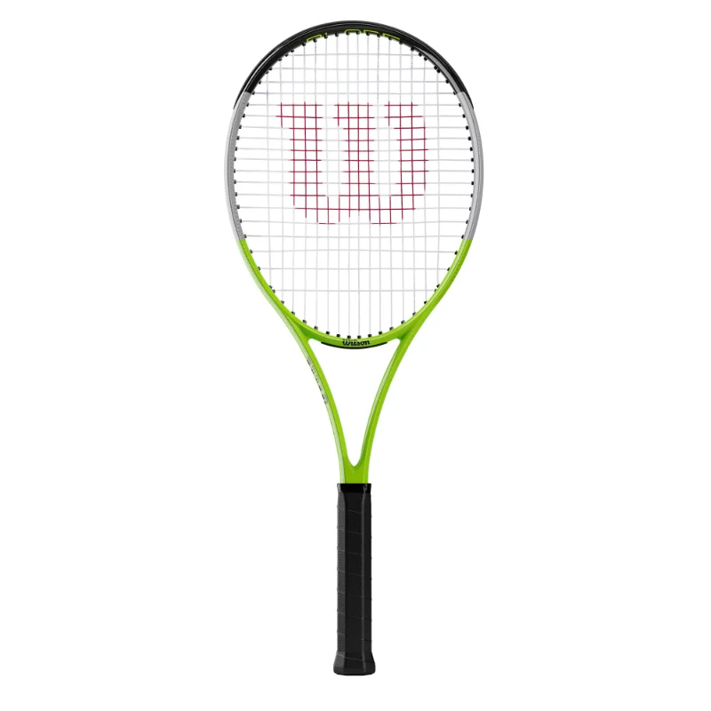 

Ракетка для взрослых Blade Feel RXT 105, зеленая/серая ракетка для тенниса, Размер 3-4, 3/8 дюйма, 11,04 унций, нанизанная